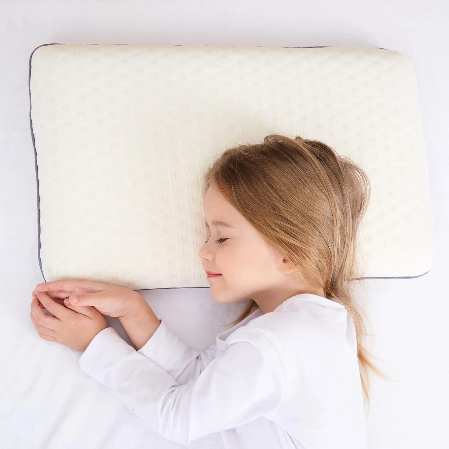 Cuscino per Bambini Oeko-Tex Memory Foam Cuscino ipoallergenico Cuscino per Bambini per Ragazzi e Ragazze (3-8 Anni)