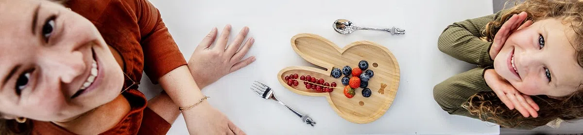 Zilverstad - Piatto in bambù Miffy + posate 2 pz in acciaio inox