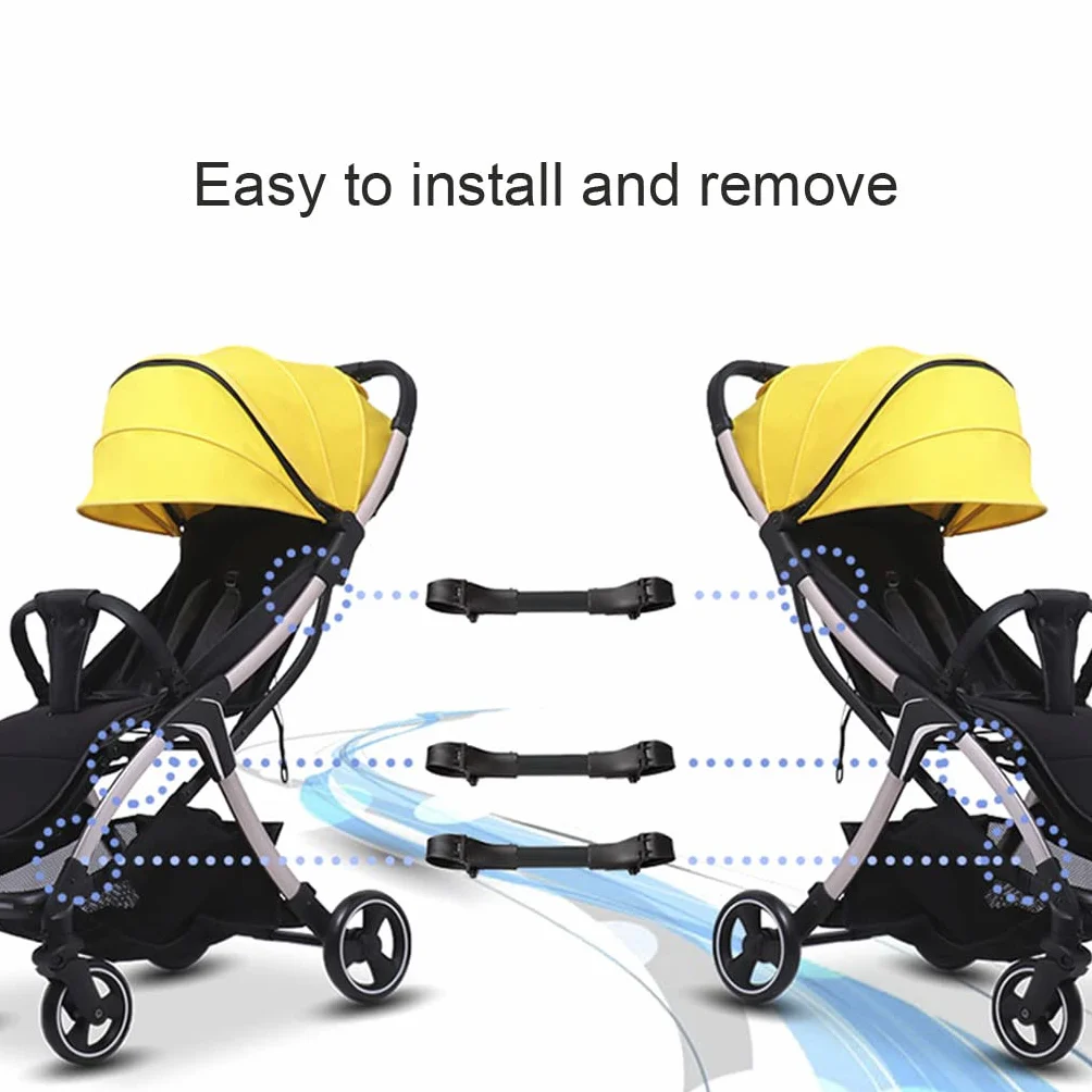 3Pcs Twin Passeggino Connettore Giunti Universali Triplette Quadruplets Carrello Infantile Cinghie di Sicurezza Regolabile Linker Gancio Guinzaglio di Sicurezza Passeggino