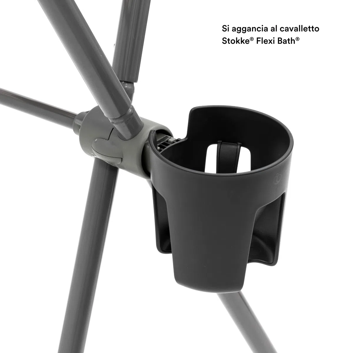 Portabevande per passeggini Stokke, Nero - Compatibile con i passeggini Stokke Xplory X, i passeggini Trailz & Beat + lo stand Stokke Flexi Bath