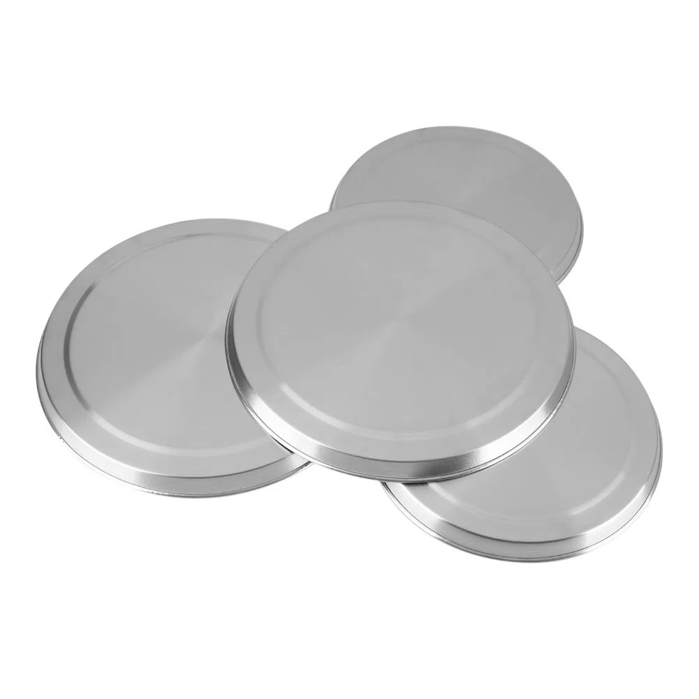 Set coprifornelli in Acciaio Inox, 4 Pezzi Coperchio di Protezione in Acciaio Inox, Coperchio di Protezione Set per fornelli elettrici