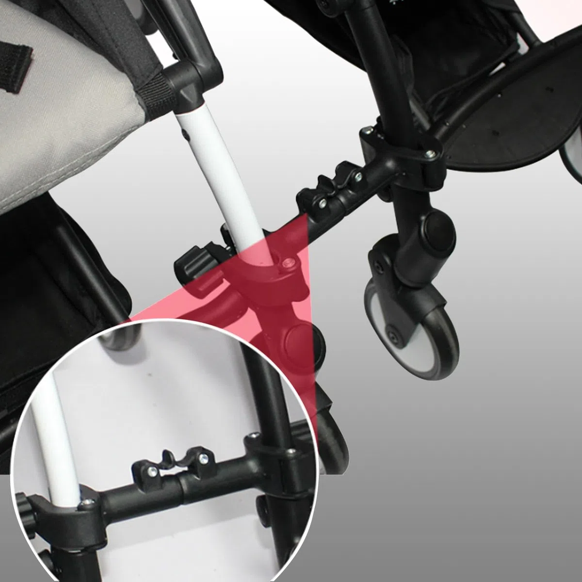 Connettori per passeggino – Connettori gemelli per passeggino | Gancio regolabile per accessori per passeggino | Accessori di collegamento versatili per viaggi all'aperto in famiglia
