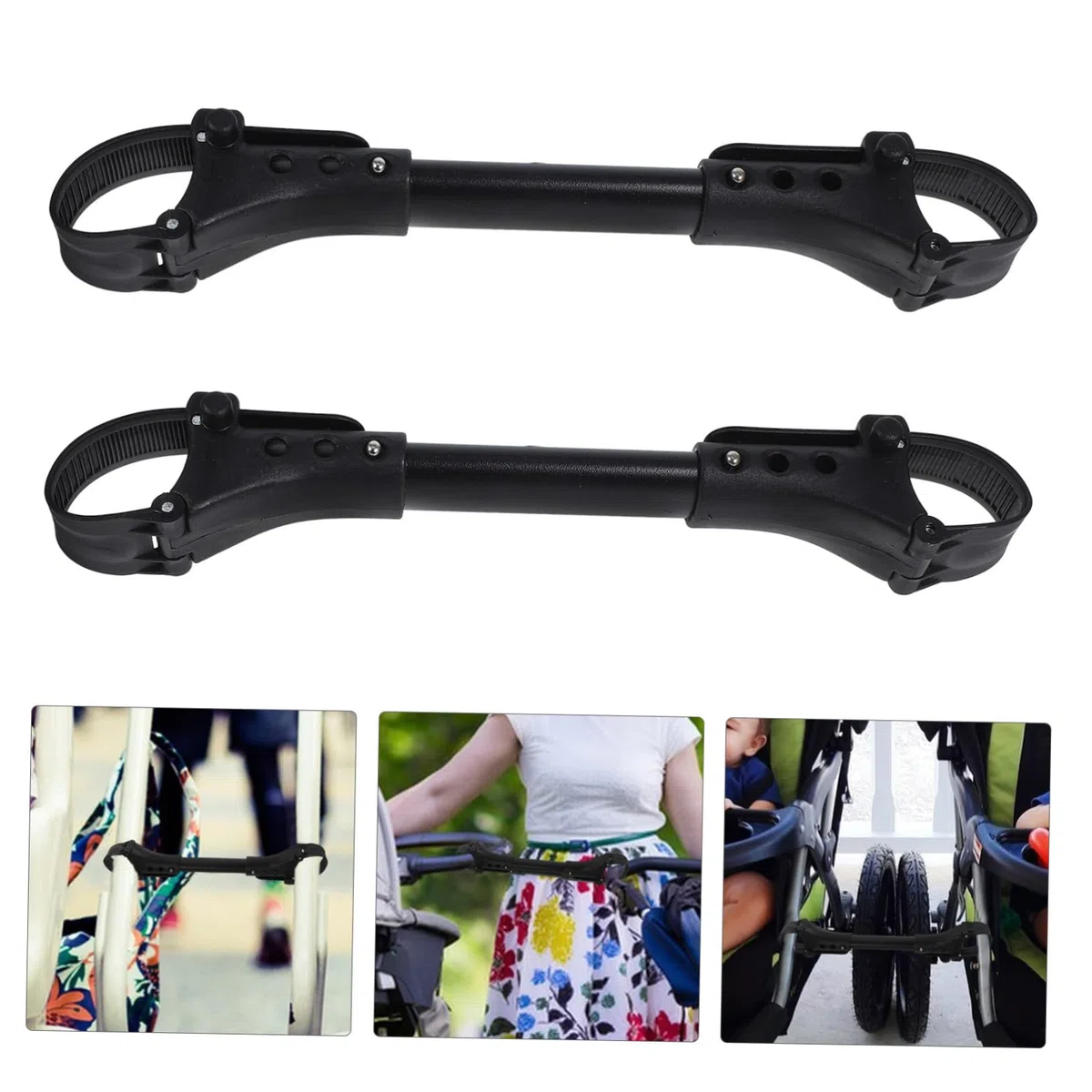 BESPORTBLE 2 Connettore Gemellare in Accessorio per Unire Due Passeggini Singoli Resistente Ragazzo per Passeggiate all