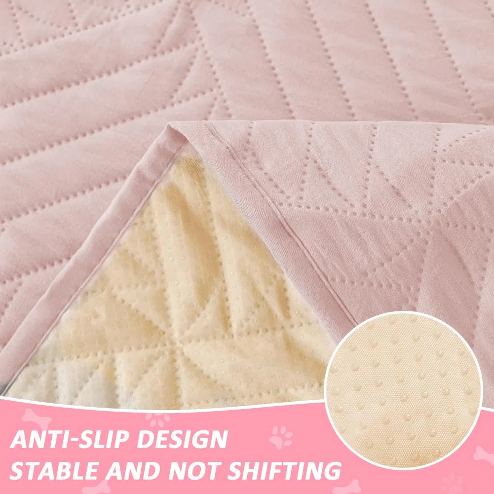 DUJUIKE Materassino Per Incontinenza lavabile, Traversa Impermeabile Assorbente, Protezioni per materassi per incontinenza, Riutilizzabili, Adatto ad adulti, neonati, anziani (Rosa, 90x150 cm)