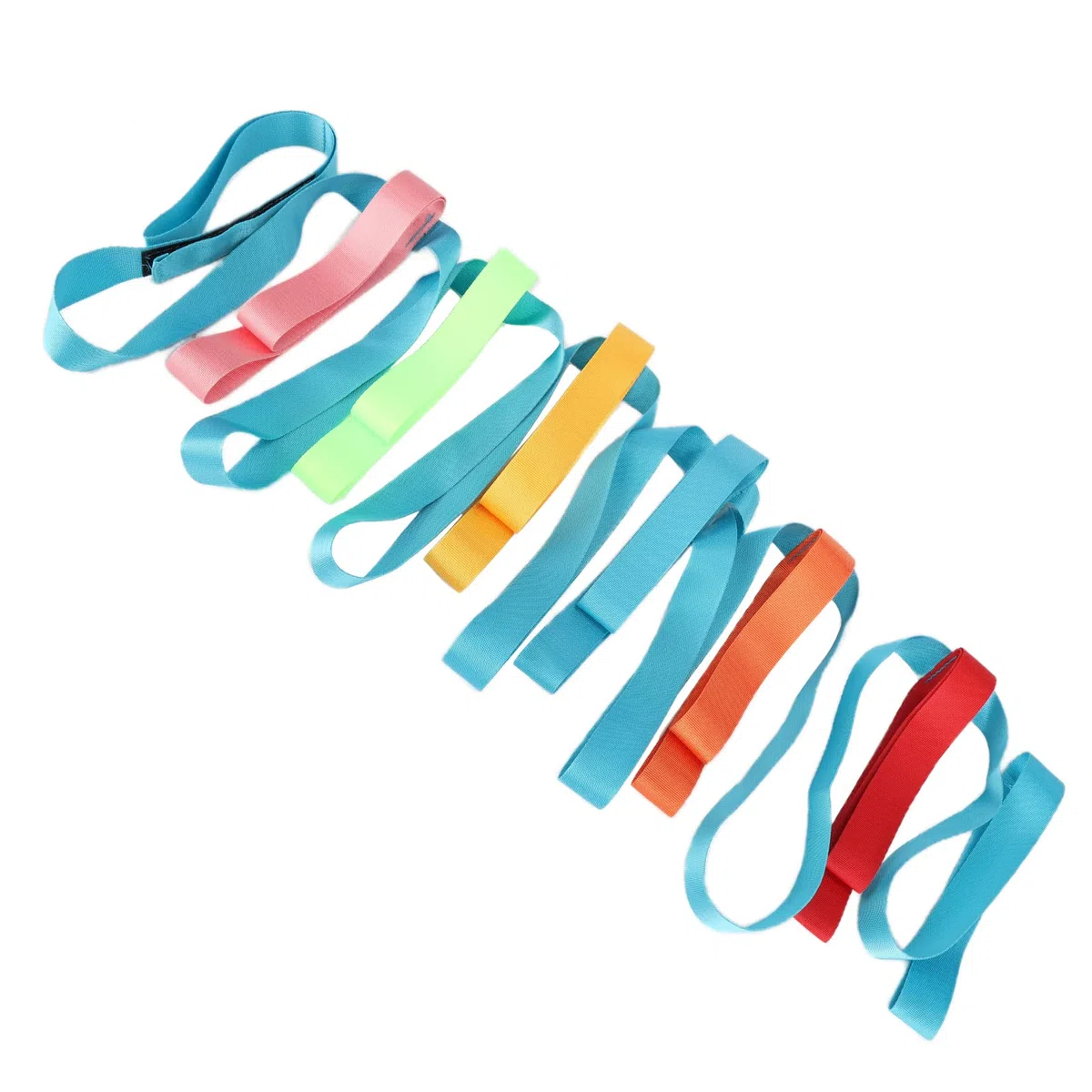 Corda Passeggio per Bambini con Maniglie Colorate, di Sicurezza Anti-Smarrimento Asilo Nido e Scuola Materna, Ideale Uscite Gruppo, Passeggiate Sicure Attività Prescolari, Regolabile Impugnature Como