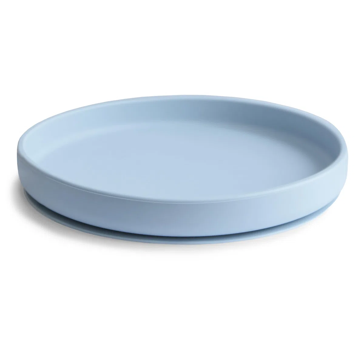 mushie Piatto per bambini con ventosa antiscivolo | Senza BPA | Lavabile in lavastoviglie | Sicuri e di Alta Qualità | Per bambini, Ragazzi e Ragazze | Versione Classica | Powder Blue