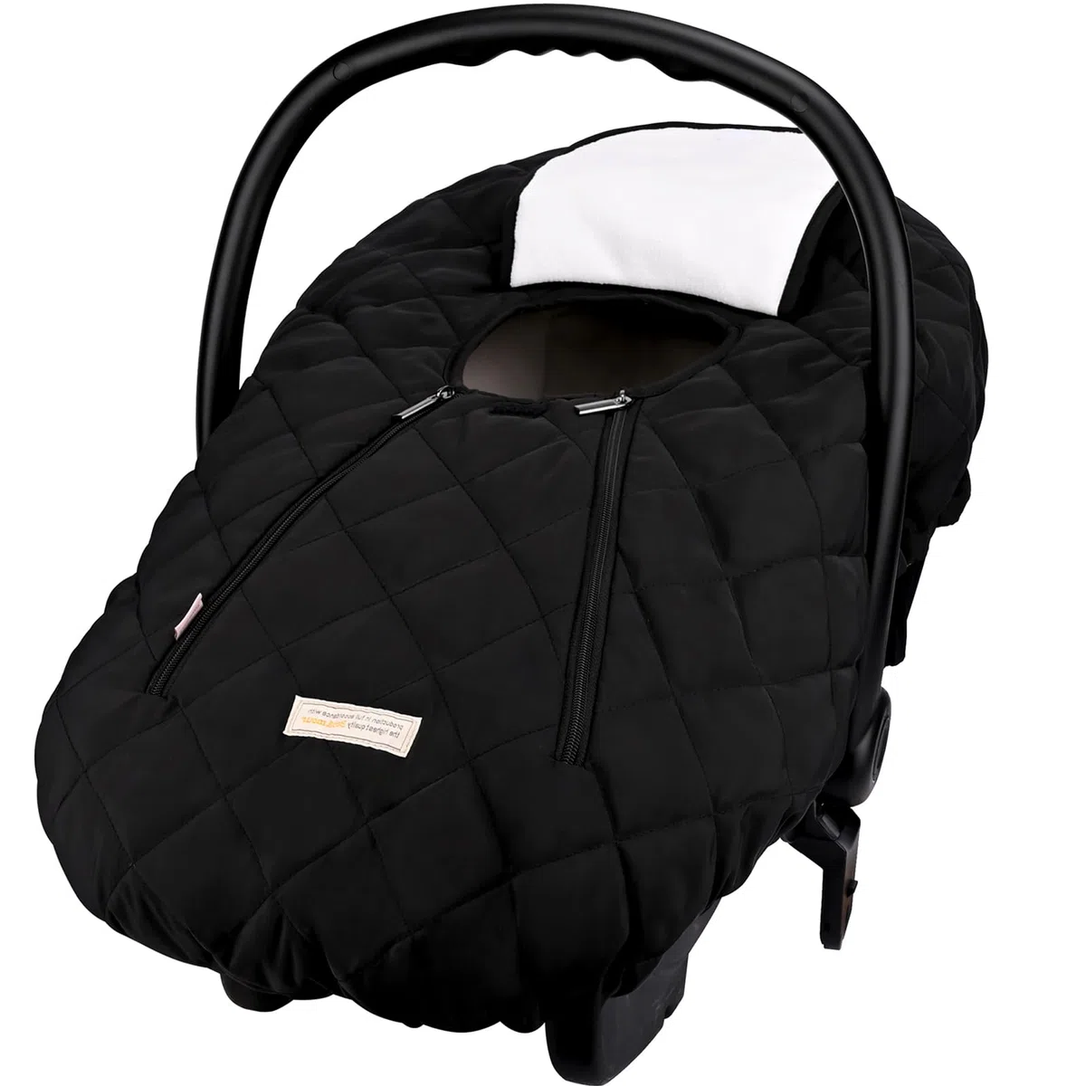Bebamour Copriseggiolino Auto Universale Caldo Seggiolino Auto Pedana Anti Vento e Acqua Porta Zip Anteriore Lavabile in Macchina