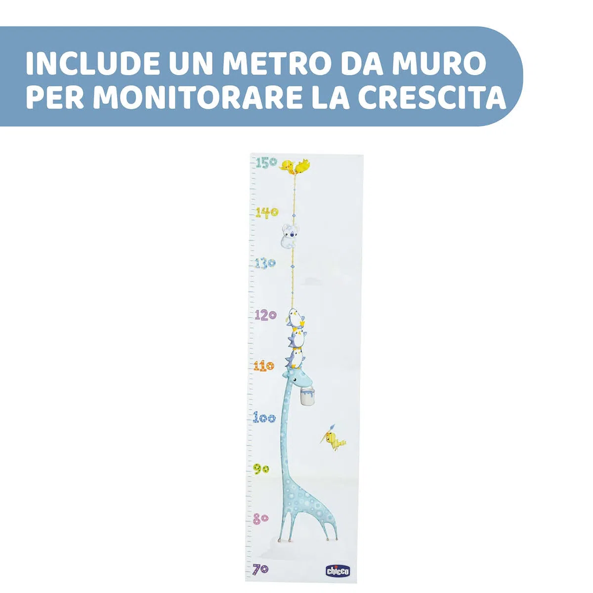 Chicco Libro Nascita Per Neonati E Bambini, Album dei Ricordi, Diario Con Spazi Per Note E Fotografie, Azzurro, ‎27.5x25x3 cm, Idea Regalo