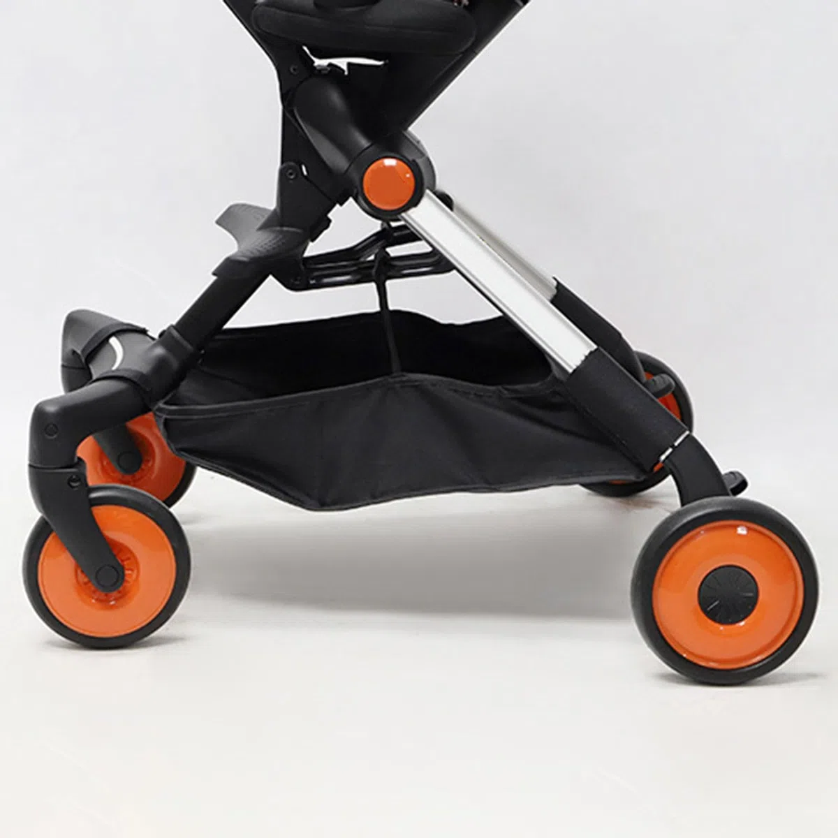 perfk Carrello per per Passeggino, Cestino per Carrozzina, Borsa per Organizer Portatile, Accessori per, Organizer per Lo Shopping, Viaggi, Nero