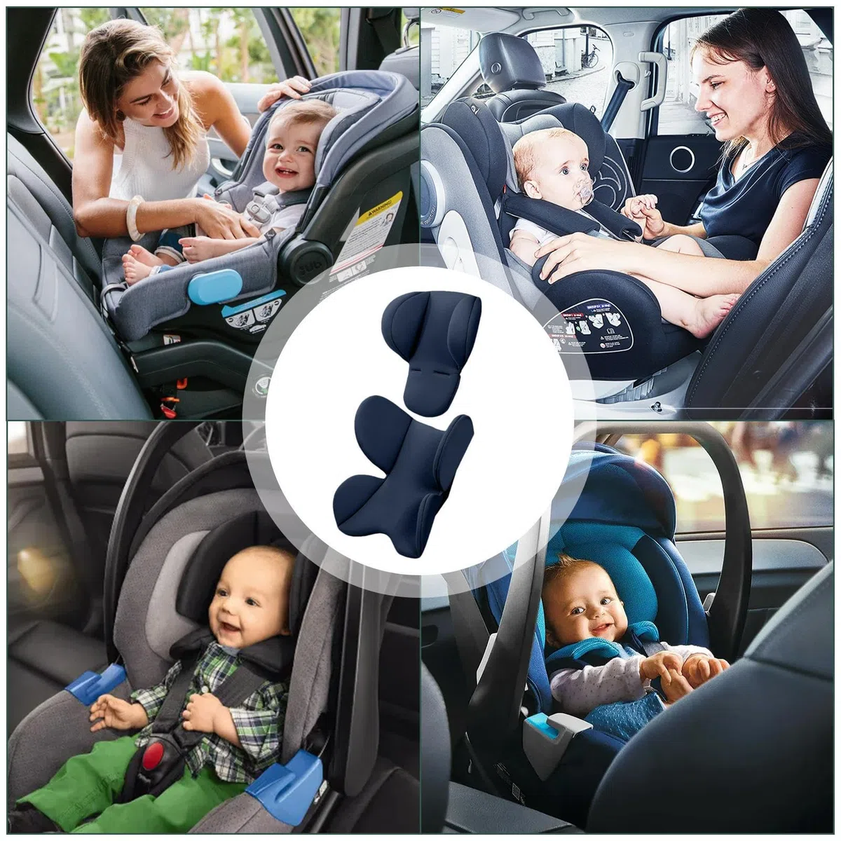 Inserto Cuscino Per Seggiolino Auto Bambini, Cuscino Per Seggiolino Auto Per Bambini, Riduttore Sedile Per Passeggino Neonato, Cuscino Per Inserto Per Seggiolino Auto Per Neonato