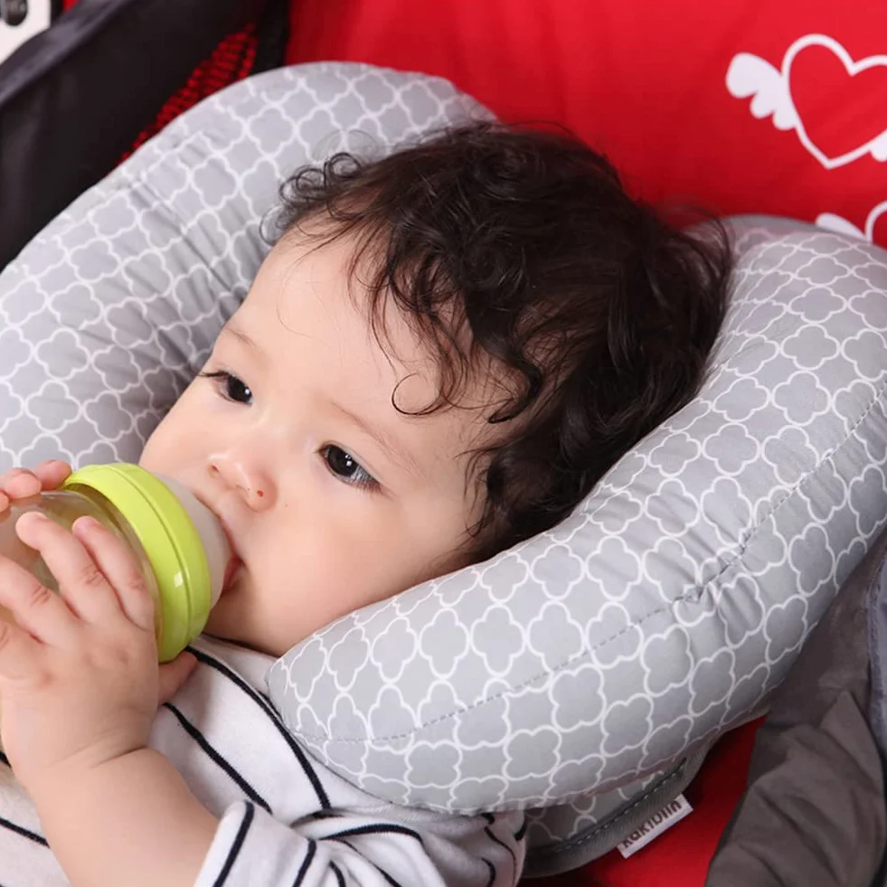 Cuscino Testa Piatta Bambino Cuscino Antisoffoco Neonato Culla Cuscino Bambini Cuscino Bambino Appena Nato Cuscino a Testa Piatta B,25
