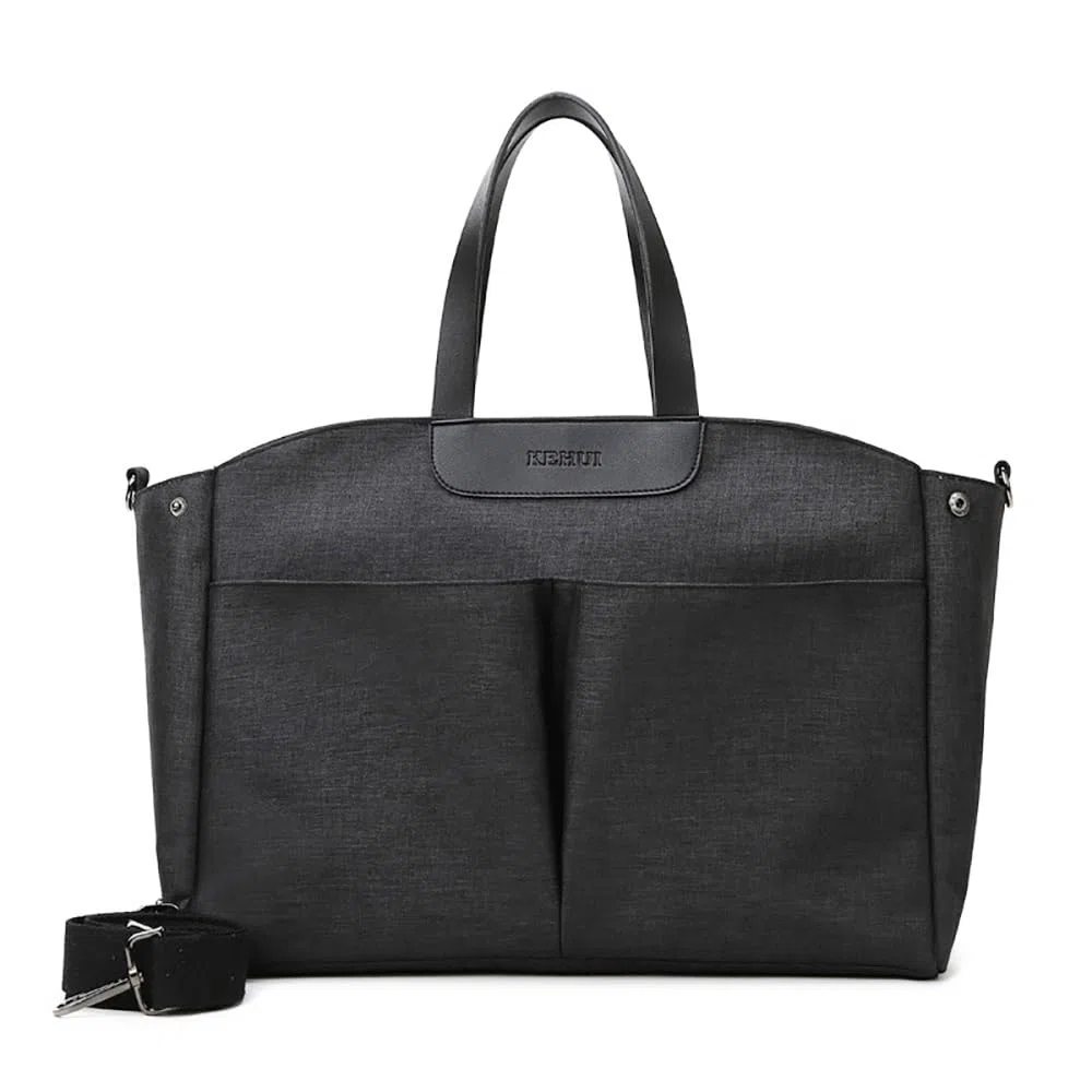 Borse Fasciatoio Carrozzine, Nero, 2 Ganci Passeggino, Tasca Isolata, Borse Fasciatoio Passeggino Impermeabile, Tote Fasciatoio Grande Multifunzione, Borsa per Pannolini Bebè/Mamma Papà