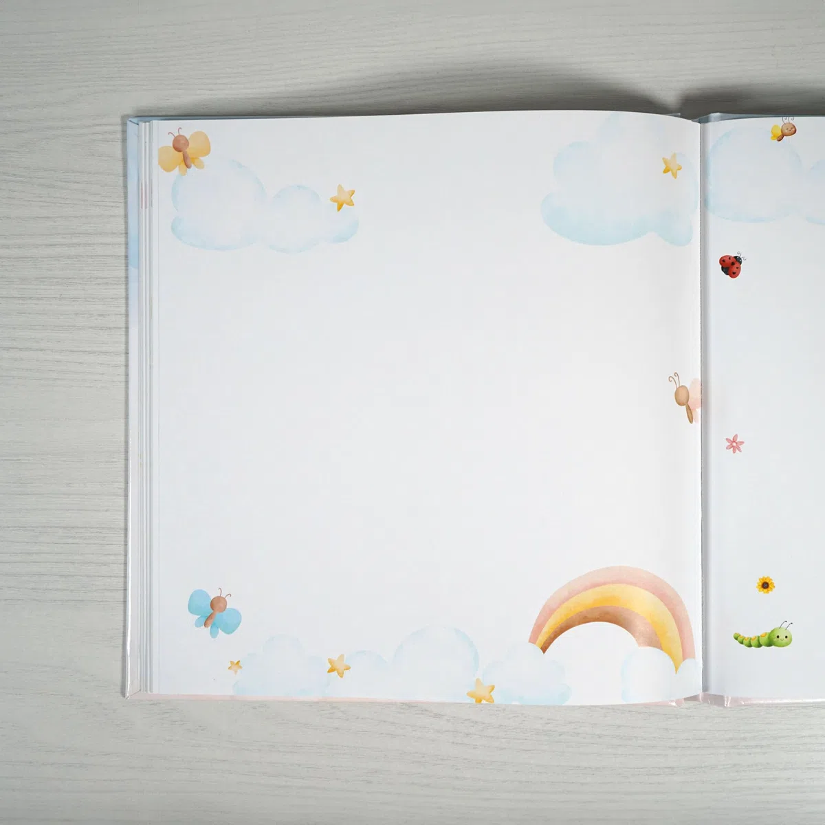 Album primo anno bambino, Libro nascita con copertina personalizzabile, Album dei ricordi, Album primo anno del bambino da compilare, Diario bebè da compilare (Italiano)