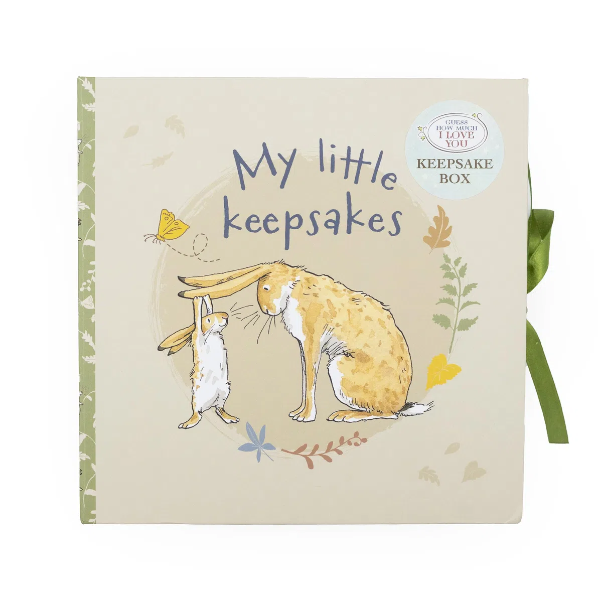 Guess How Much I Love You, scatola dei ricordi per bambini, con 6 cassetti, per i ricordi dei neonati, regalo per bambini, con chiusura a nastro, regalo con licenza ufficiale