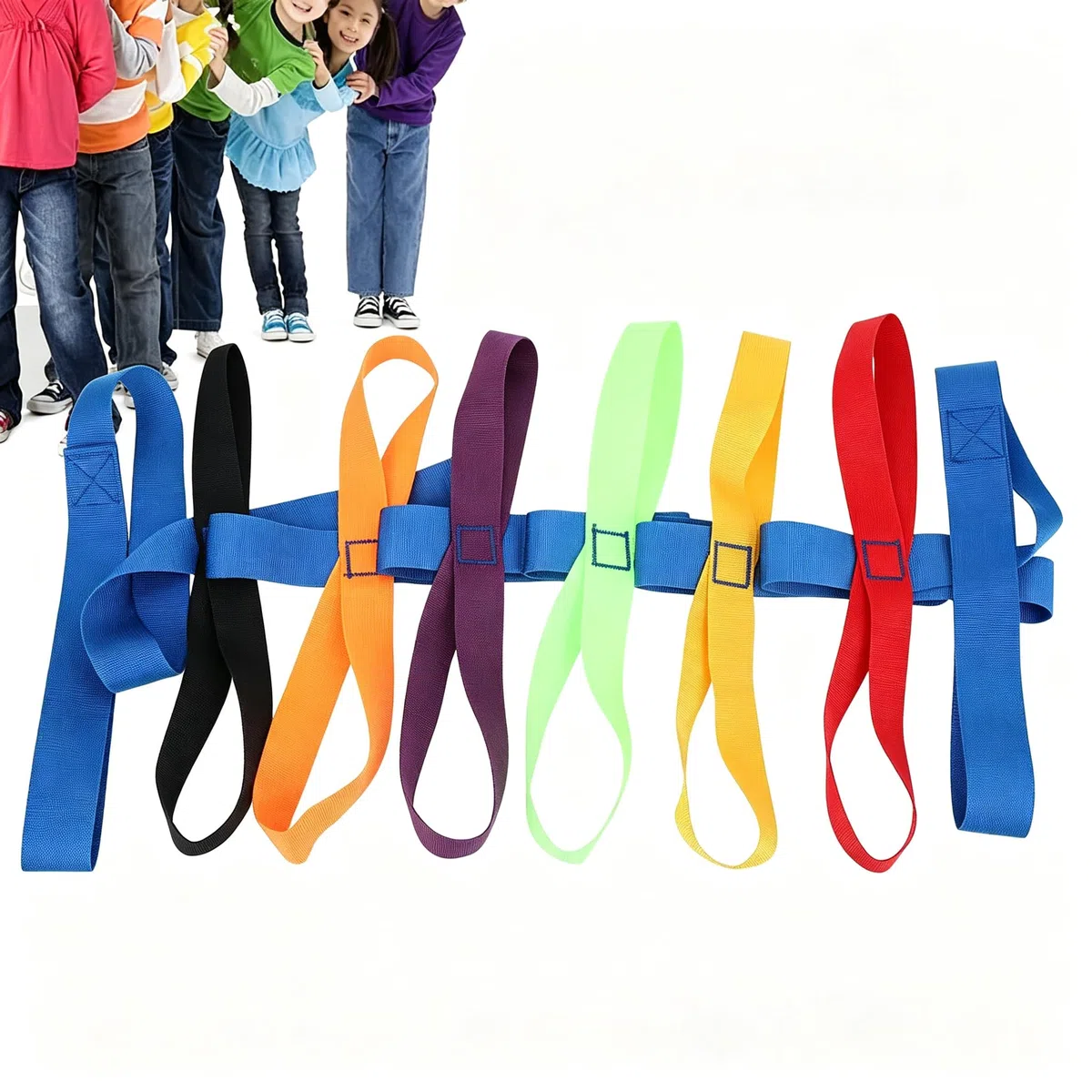 Gadpiparty Corda da Passeggio per la Sicurezza Bambini Corda da Passeggio con 16 Maniglie Corda da Passeggio Regolabile di Sicurezza Esterna per l'asilo Nido in età prescolare Asilo Nido per Bambini