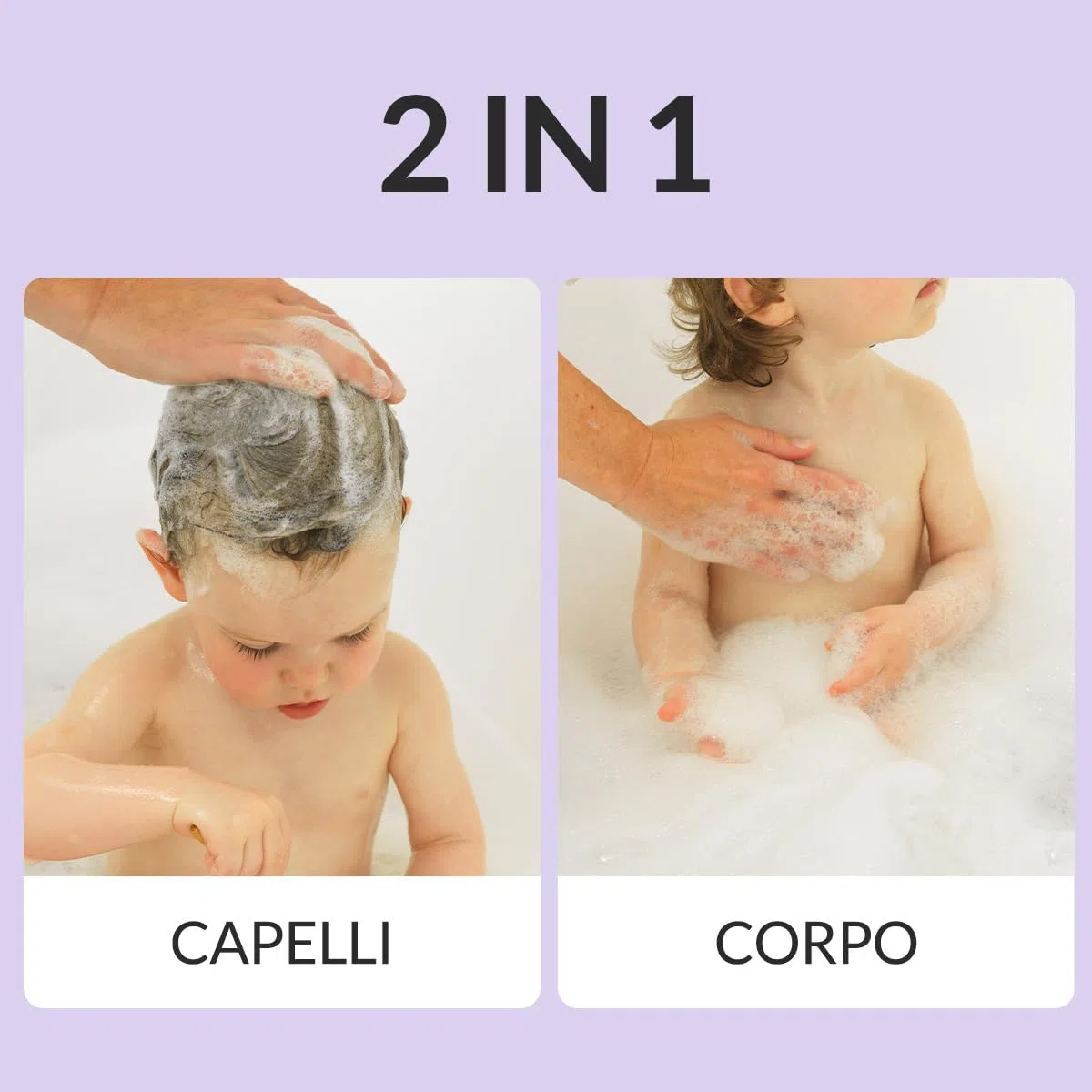 Bee Nature - 2 in 1 Detergente per Neonati - Allevia l'eczema - Organic Honey - Deterge e Idrata - Senza Lacrime - Adatto ai Neonati con Pelle Secca e Sensibile - 500ml