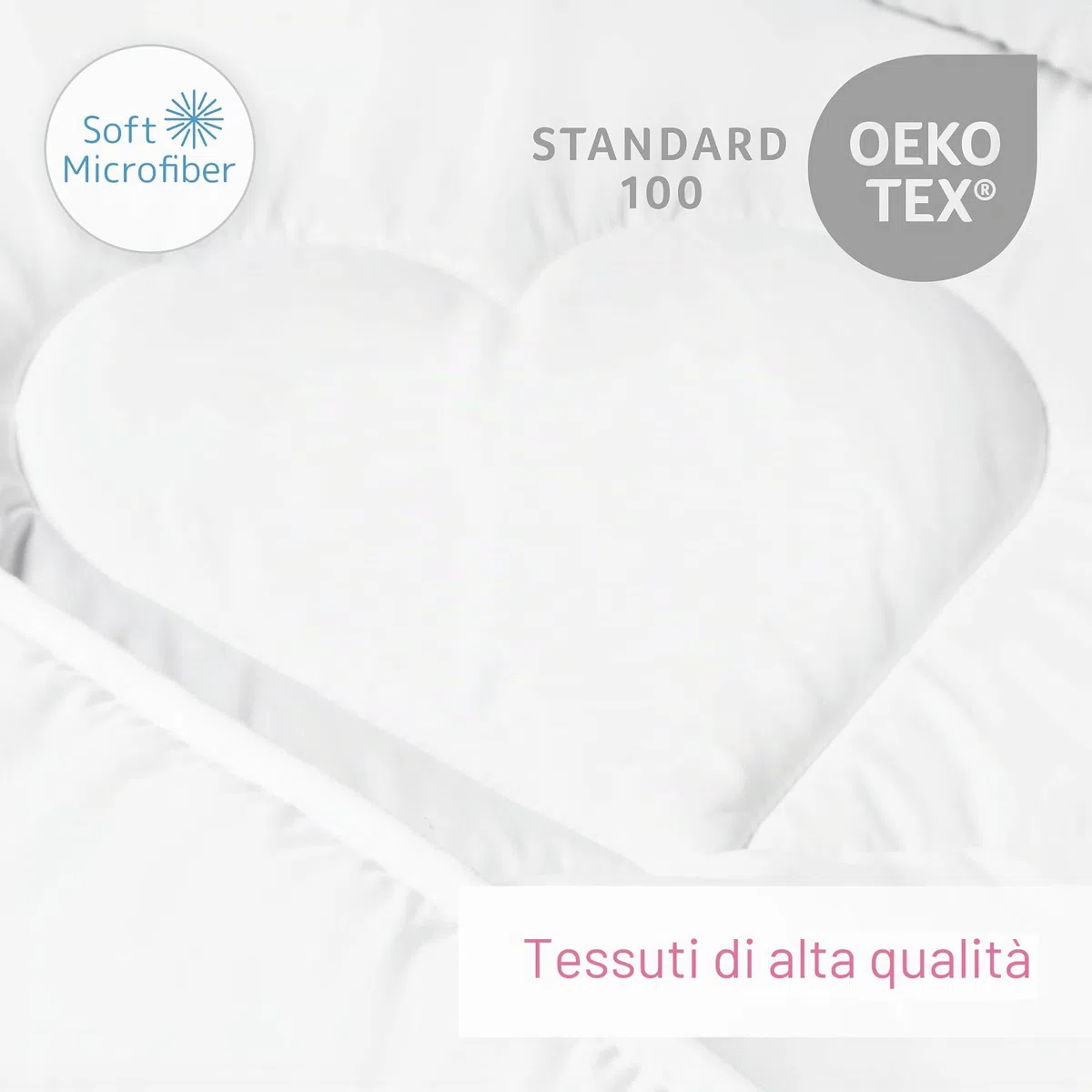 Baby Comfort Anti Allergia Bambino Piumino e Cuscino Set 120x90 per Culla (12 mesi+)