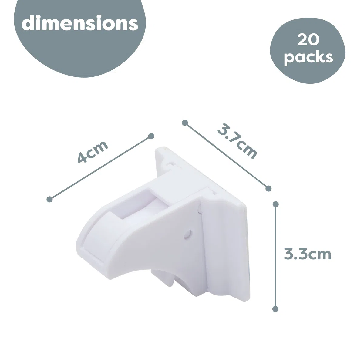 Matana - 20 Serrature di Sicurezza Autoadesive Magnetiche per Bambini con 4 Chiavi - Armadi e Cassetti - Installazione Facile - Nessuna Vite o Foratura