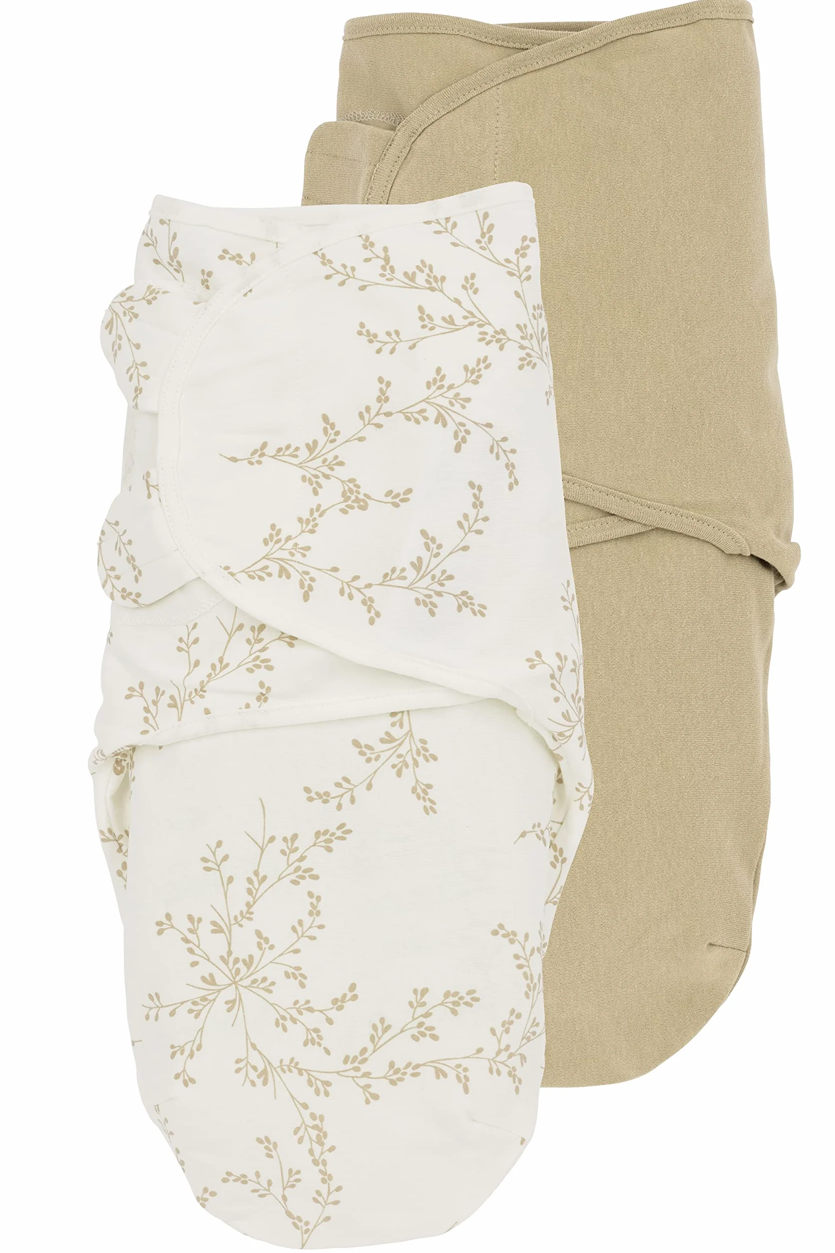 Meyco Baby Branches/Uni Pucksack 2-pack, primo equipaggiamento per neonati (panno puck per bambini da 0-3 mesi, morbido comfort per la nanna, traspirante e assorbe l'umidità), sabbia