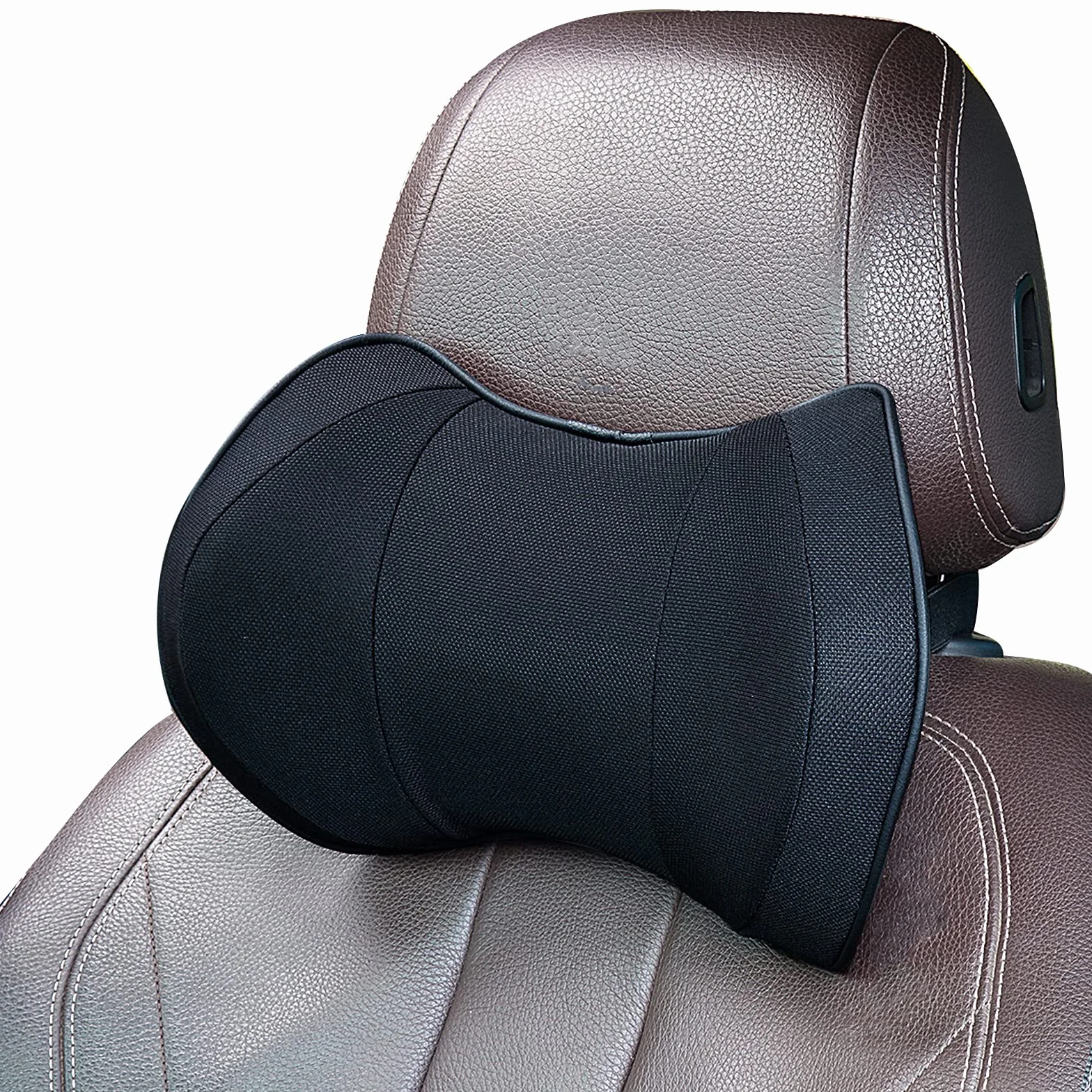 ZATOOTO Cuscino Auto Collo Pillow Memory Foam Supporto Testa Seggiolino Auto Per la Guida, Confortevole Traspirante, Nero