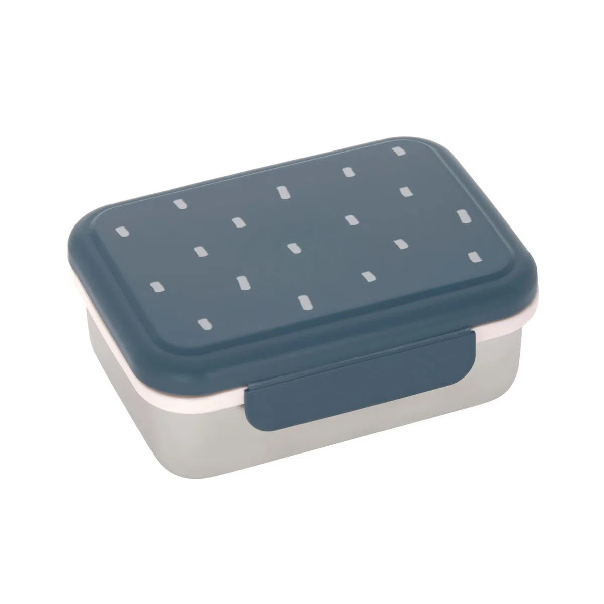 Lässig Scatola da pranzo per bambini Scatola da pranzo in acciaio inox Scatola per la colazione Sostenibile Scuola dell'infanzia/Lunchbox Stainless Steel Happy Prints midnight blue