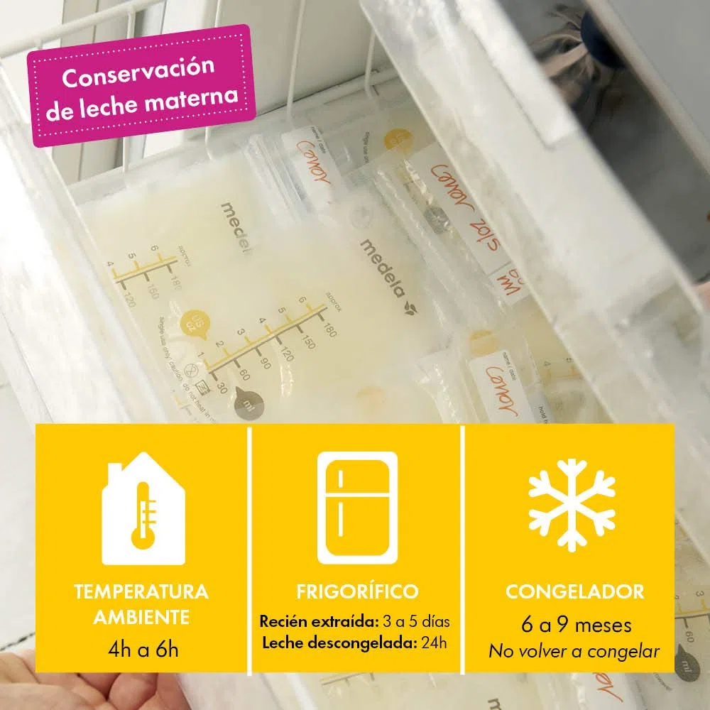 Medela Sacchetti per latte materno 50 bianco