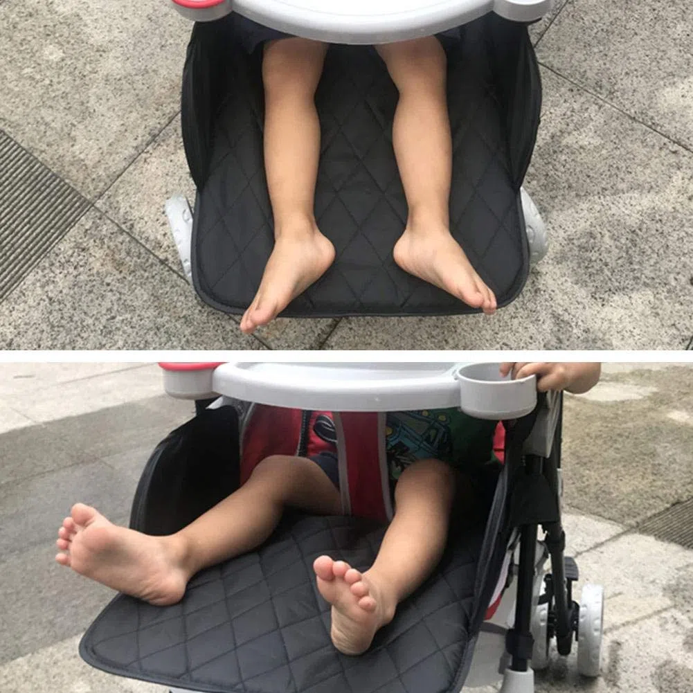 Poggiapiedi universale esteso per passeggino Passeggino Estensione del Poggiapiedi Universale Pedale Sedile Esteso Passeggino Accessorio Supporto del Piede 35x30cm (Nero)