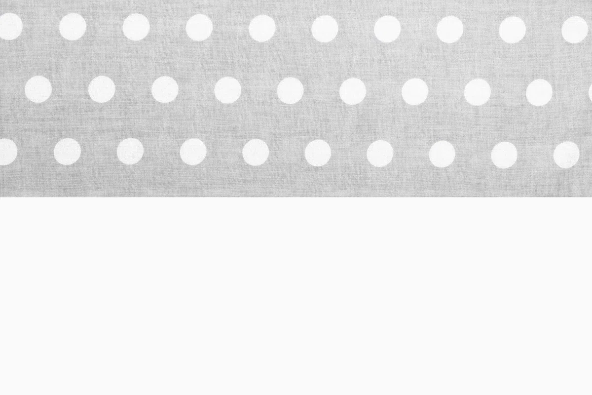 Vizaro - Piumino Lettino Neonato + Cuscino 70x80cm, 25x35cm - 100% PURO COTONE - Premium made in EU - A Pois Bianchi