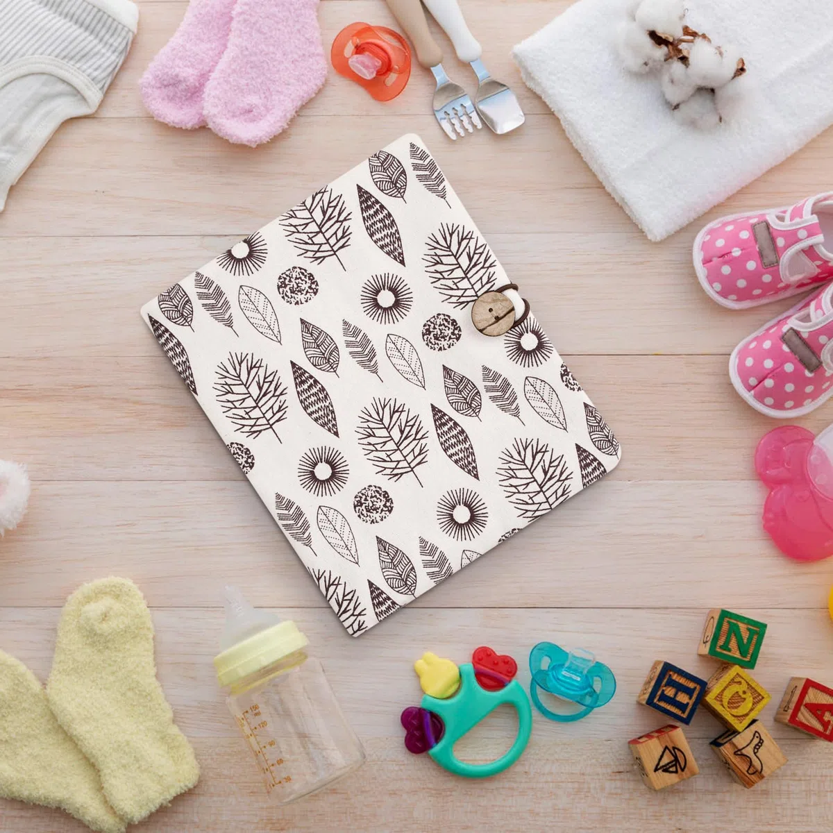 Borsa per Pannolini per Bambini per Mamma in Viaggio, Piccola Sacchetto del Pannolino Lavabile Organizer per Pannolini Asciugamani Crema