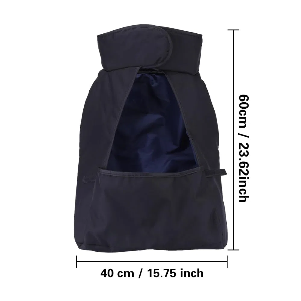 BORDSTRACT Coprigambe Invernale Impermeabile Universale per Passeggino, Carrozzine (23.6 * 15.7inch Nero)