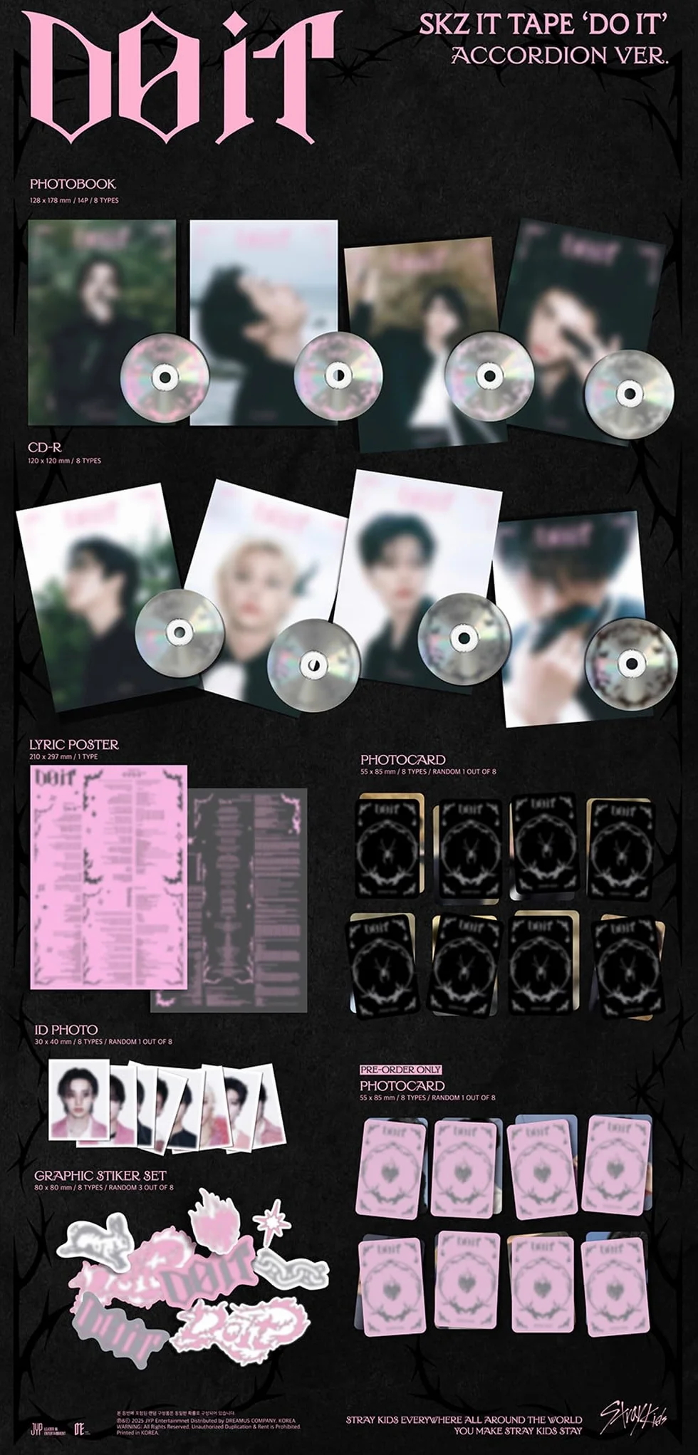 STRAYKIDS - SKZ IT TAPE DO IT ALBUM, [ACCORDION - RANDOM VERSION]