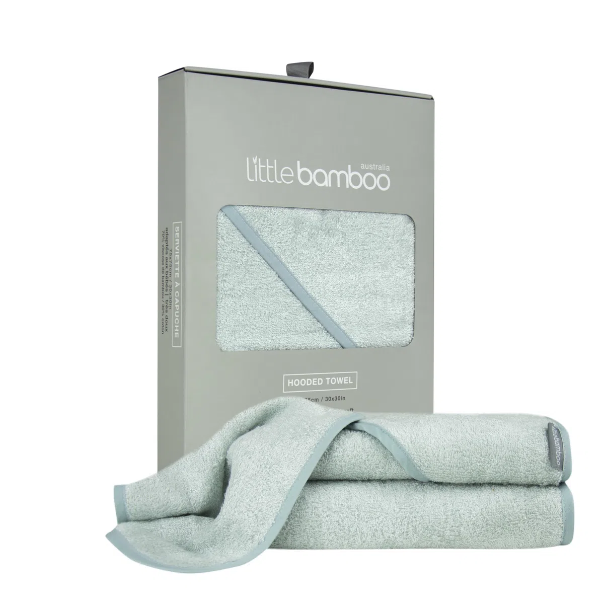 Little Bamboo Asciugamano con cappuccio - Whisper