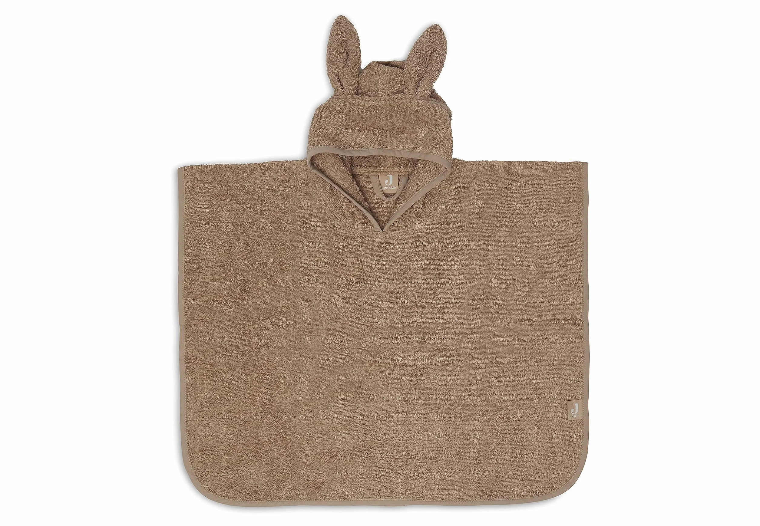 Jollein Poncho da bagno in spugna Biscotto