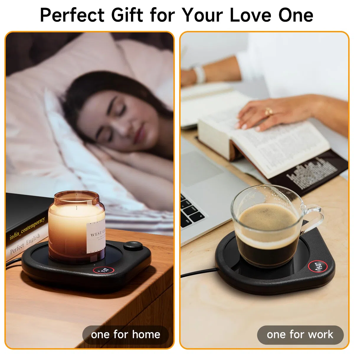 Scalda Tazze Da Caffè Per Scrivania, Scaldatazze Elettrico Per Tè, Latte E Bevande, Timer Con Spegnimento Automatico, Piastra Riscaldante In Cera Di Candela, Accessorio Regalo