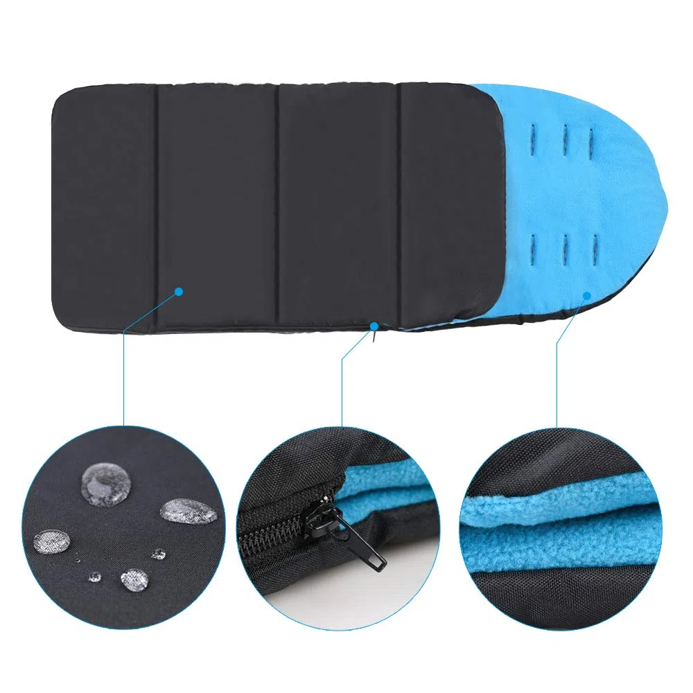 GOLDGE Coprigambe Universale Sacco Nanna Passeggino Allegato Mat Piede 3 in 1 Staccabile Confortevole Caldo Toe Copertura Bambino Carrello Coton