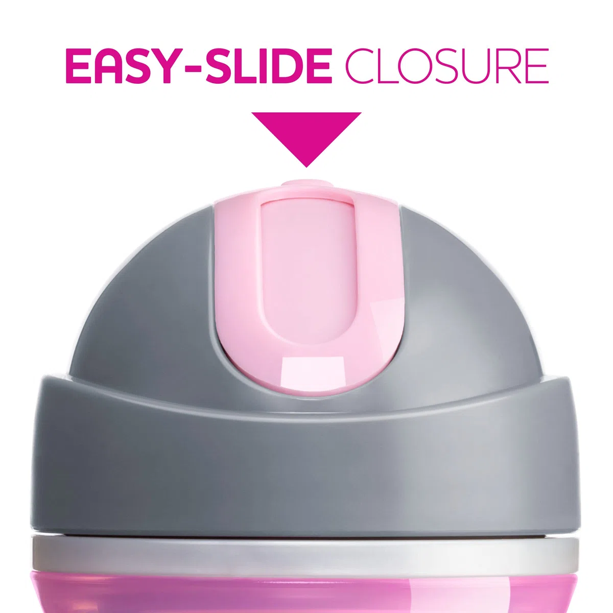 Chicco Tazza termica a doppia parete con cannuccia in silicone e coperchio antigoccia, 255 ml, lavabile in lavastoviglie, facile da tenere con rientranze ergonomiche, rosa sogno/viola, 2 pezzi, 12+