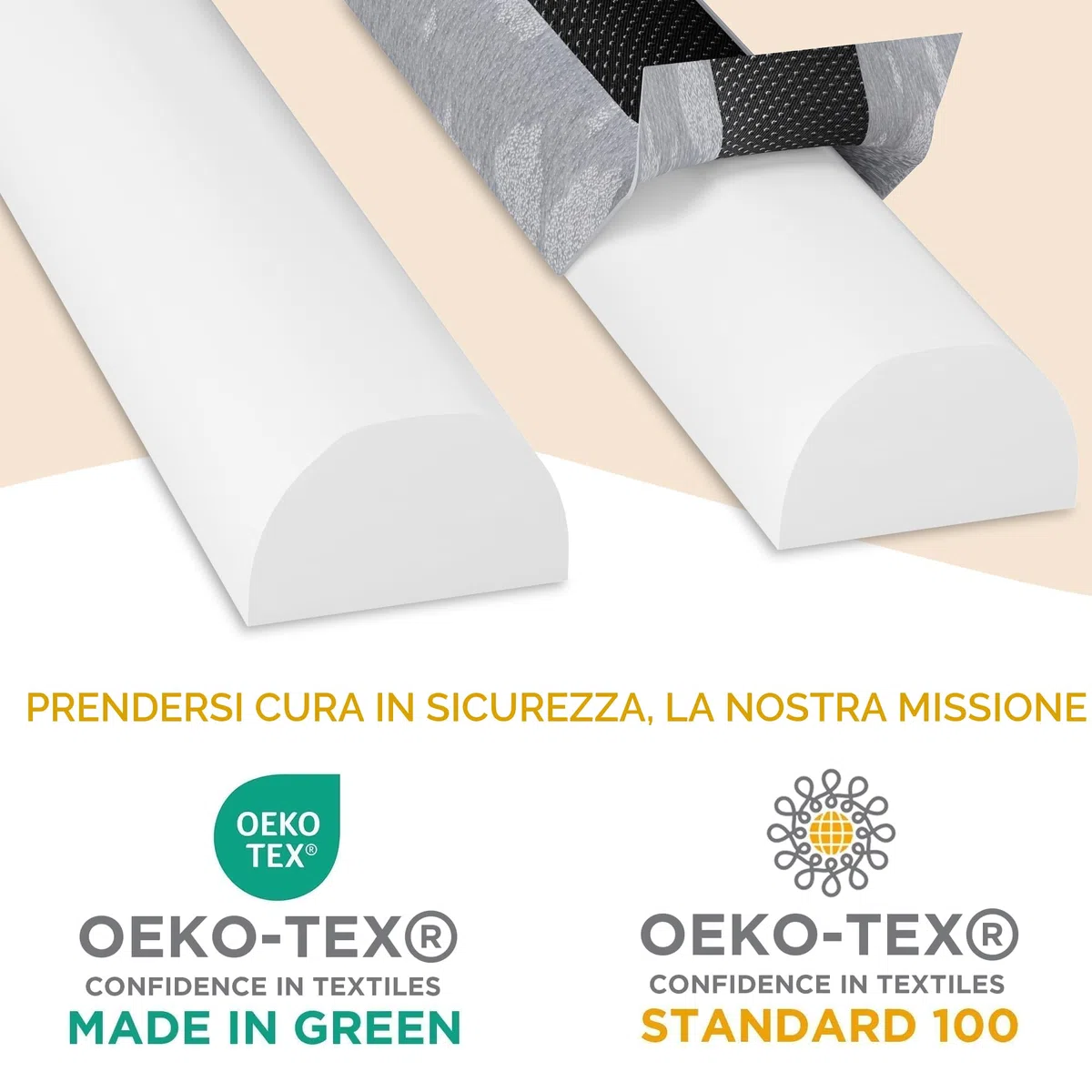 Sponda Letto Bambini Pieghevole - Guardia Paracolpi in Schiuma con Pastiglie Antiscivolo - Copertura Rimovibile Morbida Impermeabile e Lavabile - per Bambini, Ragazzi o Anziani