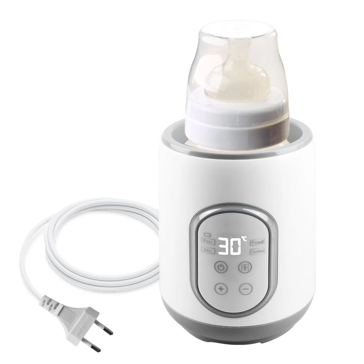 Scaldabiberon elettrico per biberon, sterilizzatore per biberon, per bambini, controllo preciso della temperatura, scalda latte con scongelamento, sterilizzazione