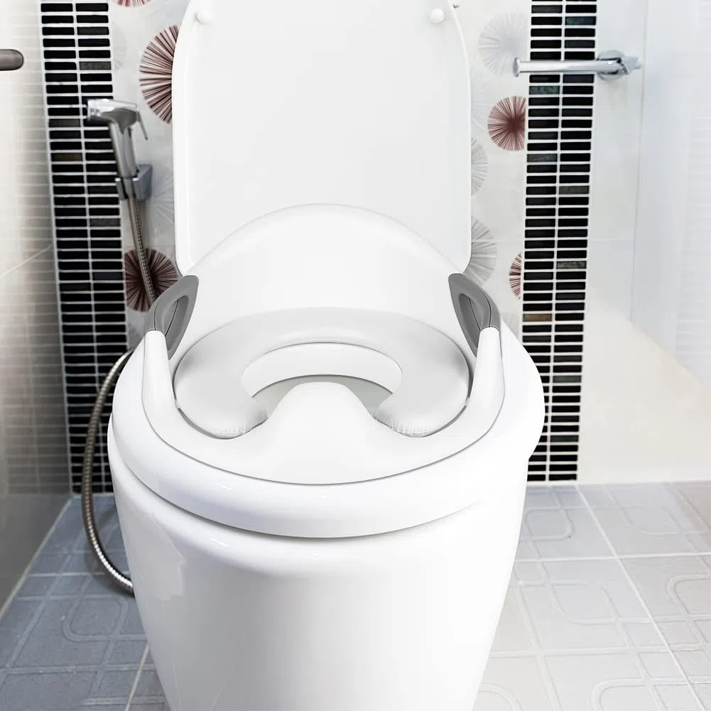 Drumm Riduttore per servizi igienici,Misura Bambino Anello da toilette per Bambino,Rialzo WC Bambino,Sedile di allenamento per WC Pot,Pulizia Apprendimento Adattatore(Bianco)