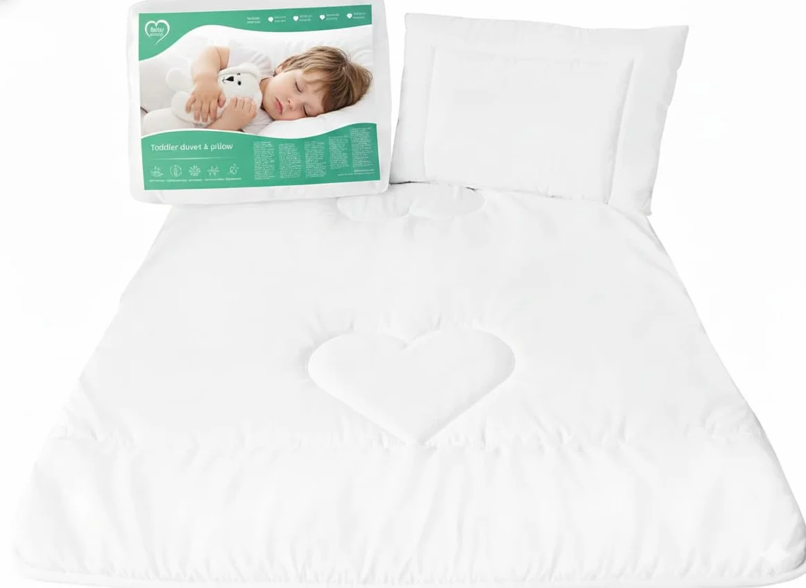Baby Comfort Piumone e cuscino, 120 x 90 cm per bambini e neonati lettino (12 mesi+)