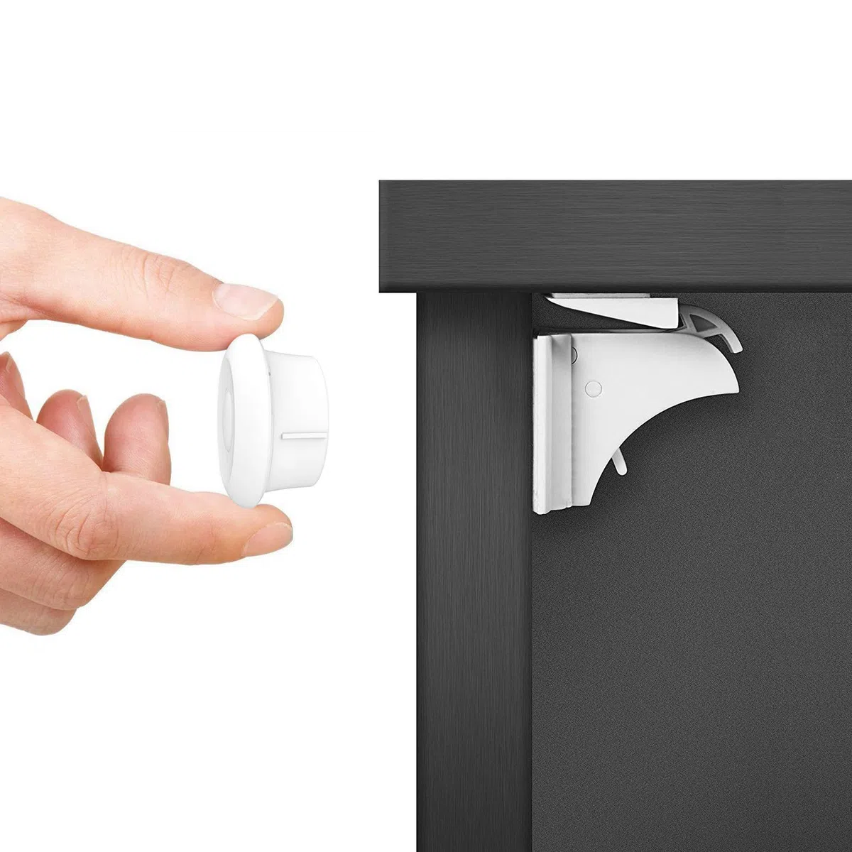 Dokon Chiusure Sicurezza Bambini (20 Serrature + 3 Chiavi) Bambino Serrature Magnetiche di Sicurezza per Armadietto, Cassetto, Armadio, Non Necessitano Attrezzi, Con forte Adesivo