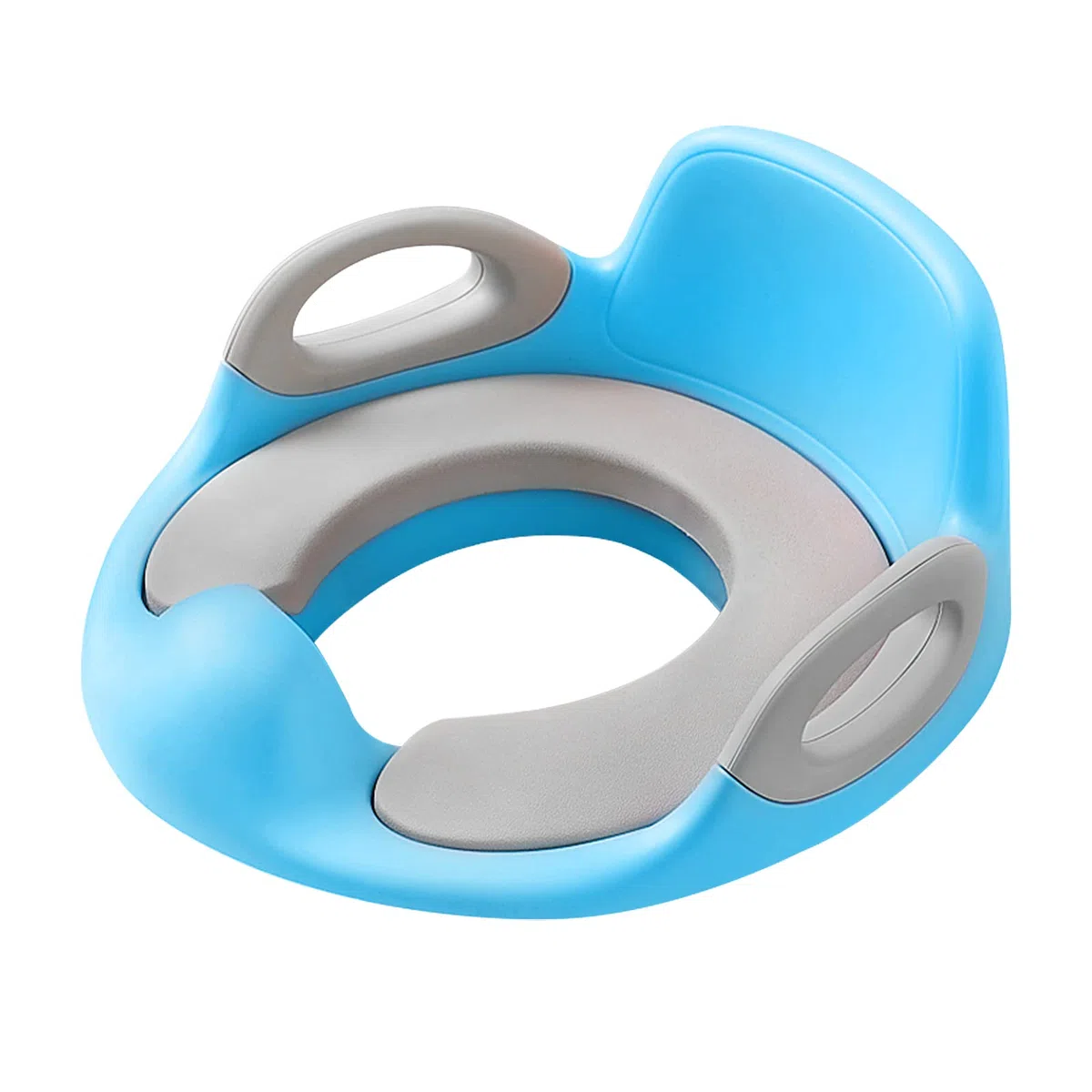 Froadp Riduttori per WC per Bambini, Seggiolino con Paraspruzzi in PU, Sgabello Portatile Antiscivolo per Vasino, Sedia di Potty Trainer per bambino 1-8 Anni Ragazzi e Ragazze (Blu)