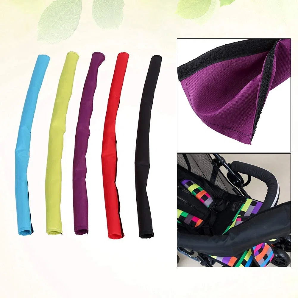 Wytino Copertura per Manubrio Passeggino per Bambino, Passeggino per Bambino Passeggino per Manubrio in Tessuto Copertura per Manubrio Protezione per Maniglie per Carrozzina(Viola)