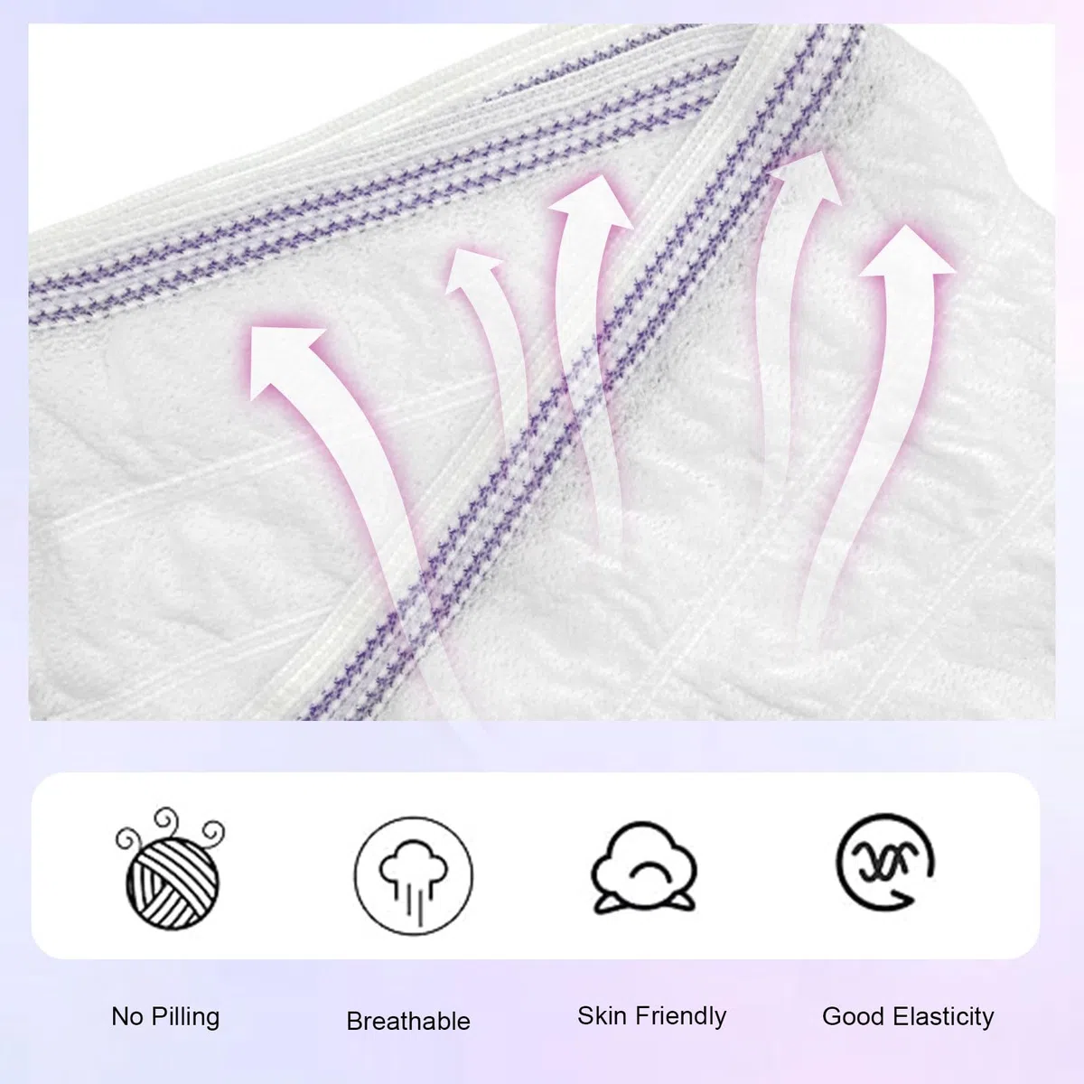 FUIPVGI Confezione da 4 pantaloni a rete riutilizzabili, per incontinenza, mutandine usa e getta da donna, per viaggi, donne incinte, incontinenza