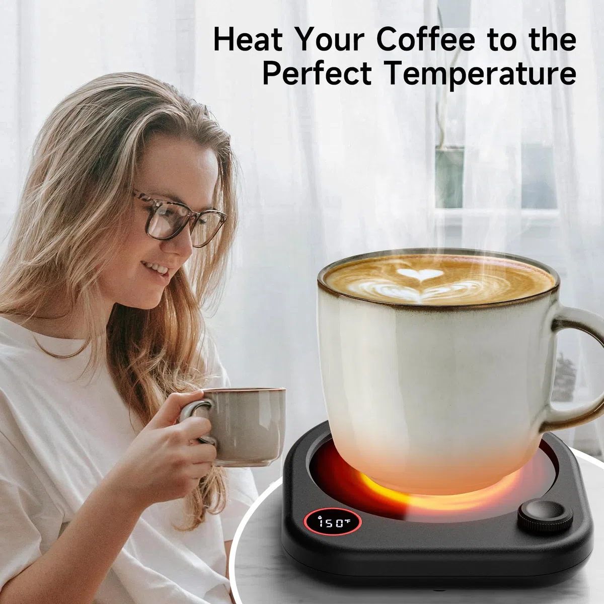 Scalda Tazze Da Caffè Per Scrivania, Scaldatazze Elettrico Per Tè, Latte E Bevande, Timer Con Spegnimento Automatico, Piastra Riscaldante In Cera Di Candela, Accessorio Regalo