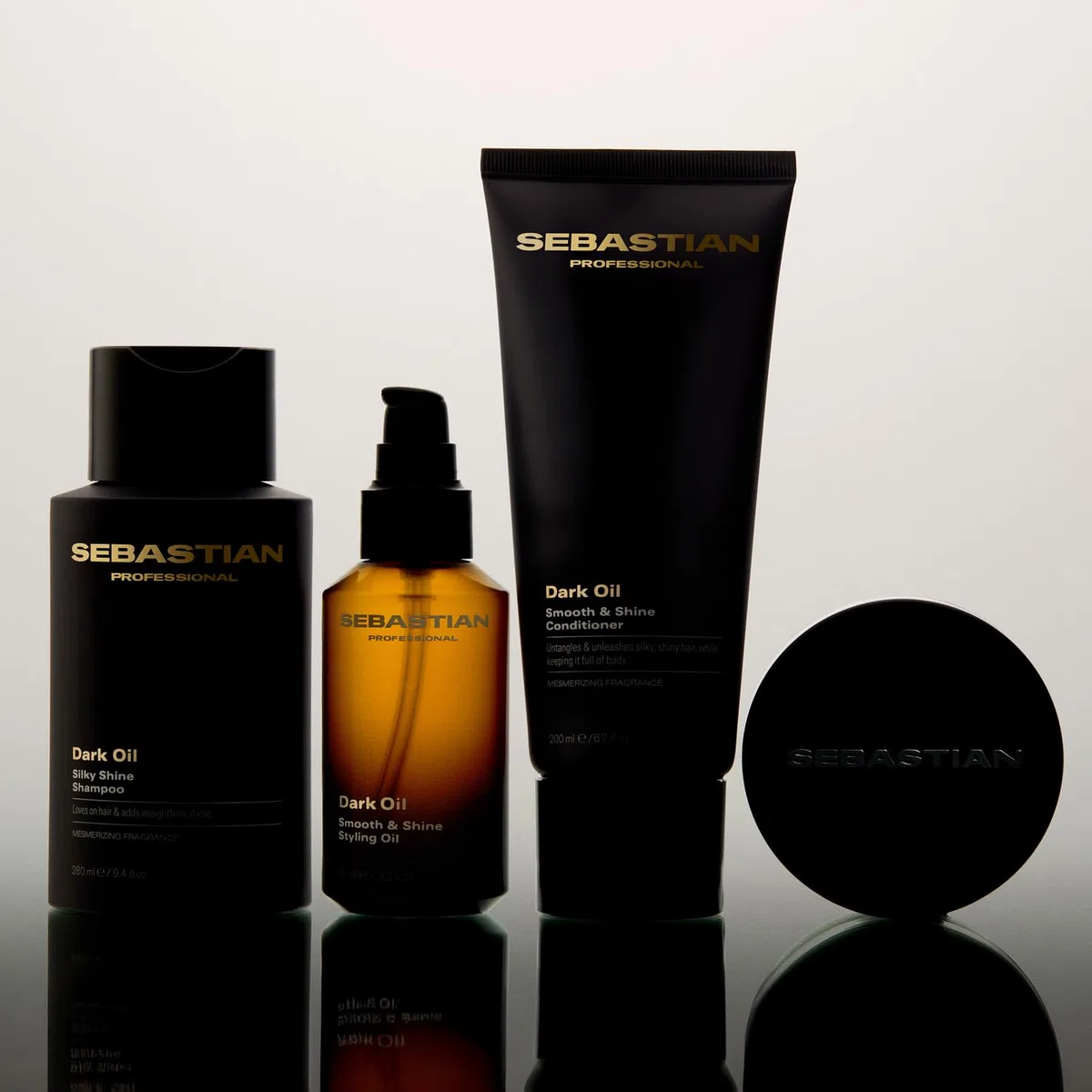 Sebastian Professional Dark Oil Silky Shine Shampoo – Shampoo rivitalizzante e idratante che lascia i capelli morbidi, setosi e leggeri con una luminosità naturale