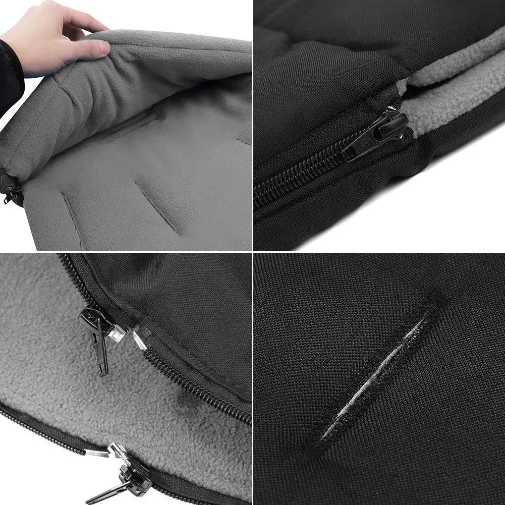 auvstar Sacco Passeggino Universale, Coprigambe Passeggino Universale 3 in 1 Passeggino Tappetino Coprigambe Passeggino Bunting Bag Impermeabile Antivento Freddo Staccabile (Grigio)