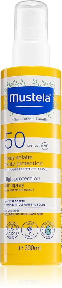 Bébé sol Lait Solaire Ip50+ Spray 200 Ml