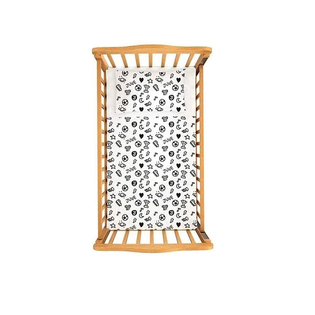 HERMET Completo Letto Juventus Baby Cotone - Prodotto Ufficiale - in Scatola Regalo