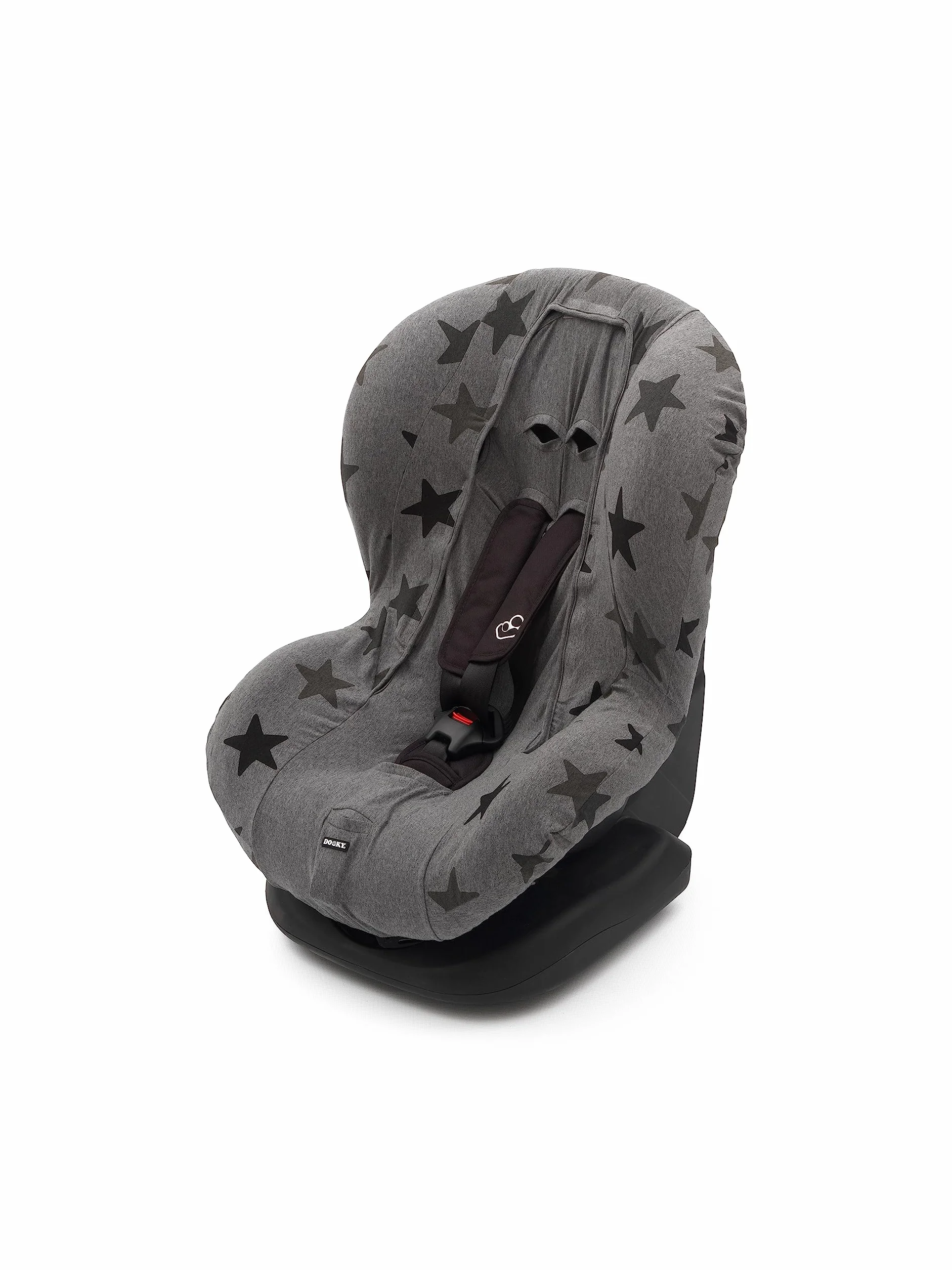 The Original Dooky 126826 Copri Seggiolino Auto Gruppo 1+ Universale, Grigio con Stelle